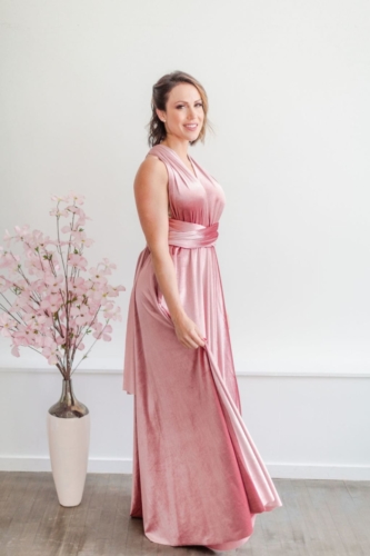 Junophoto DIY bridesmaid shoot infinity dress 
